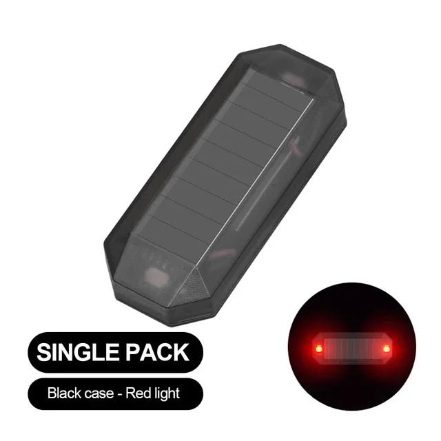 Solar Car Warning Light - LED Night Security Beacon