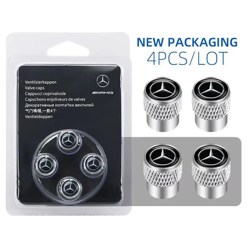 Premium Tire Valve Stem Caps – Decorative Design | Set of 4 | 6 Styles