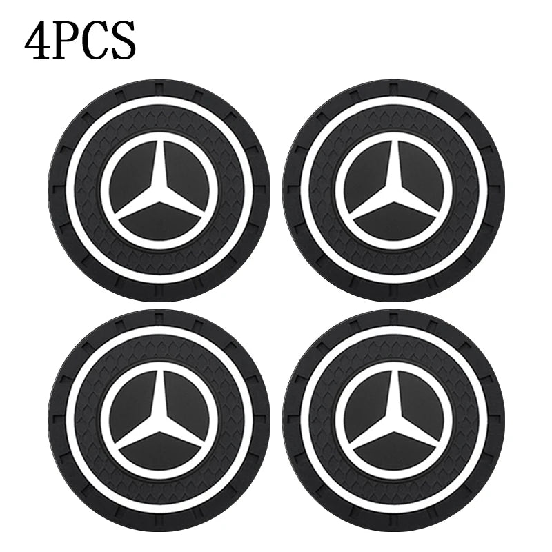 Silicone Car Cup Holder Coasters – Non-Slip | Shockproof | Set of 4
