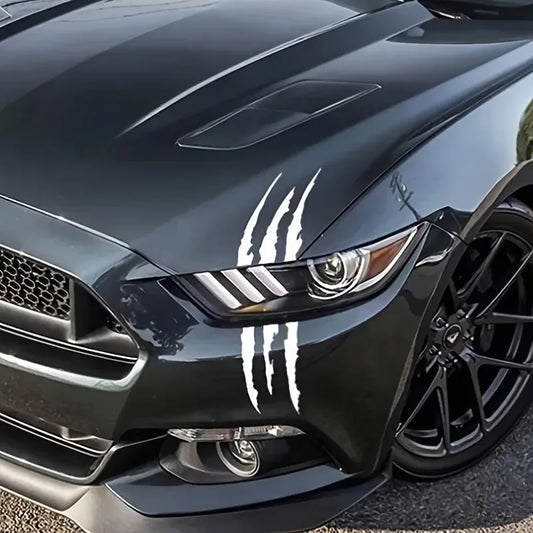 Ghost Claw Scratch Car Headlight Sticker – Dazzling Decal