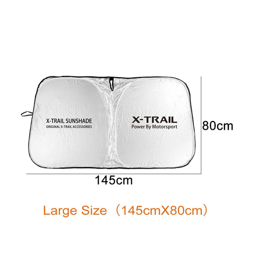 Foldable Car Windshield Sunshade Cover – Anti-UV Silver Coated Cloth