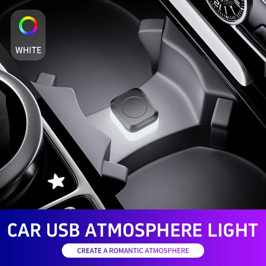 Car USB LED Atmosphere Light – Plug & Play Interior Mood Lamp 5V
