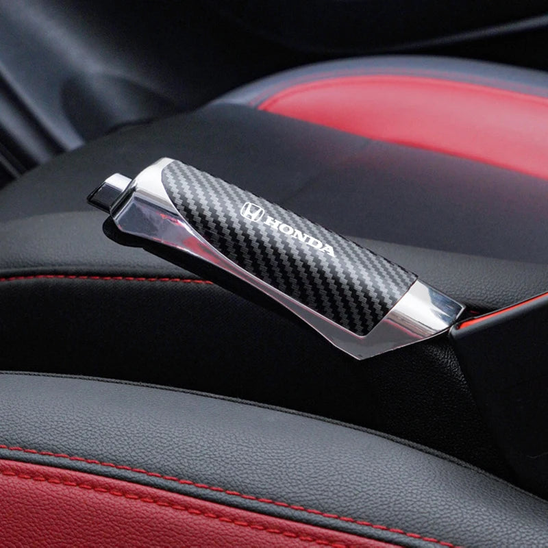 Hand Brake Cover | Carbon Fiber & Wood Grain ABS Handbrake Grip