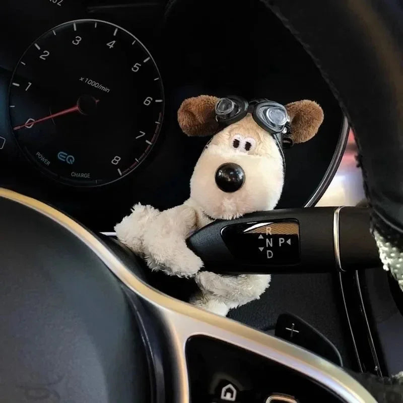 Plush Puppy Car Turn Signal Decor