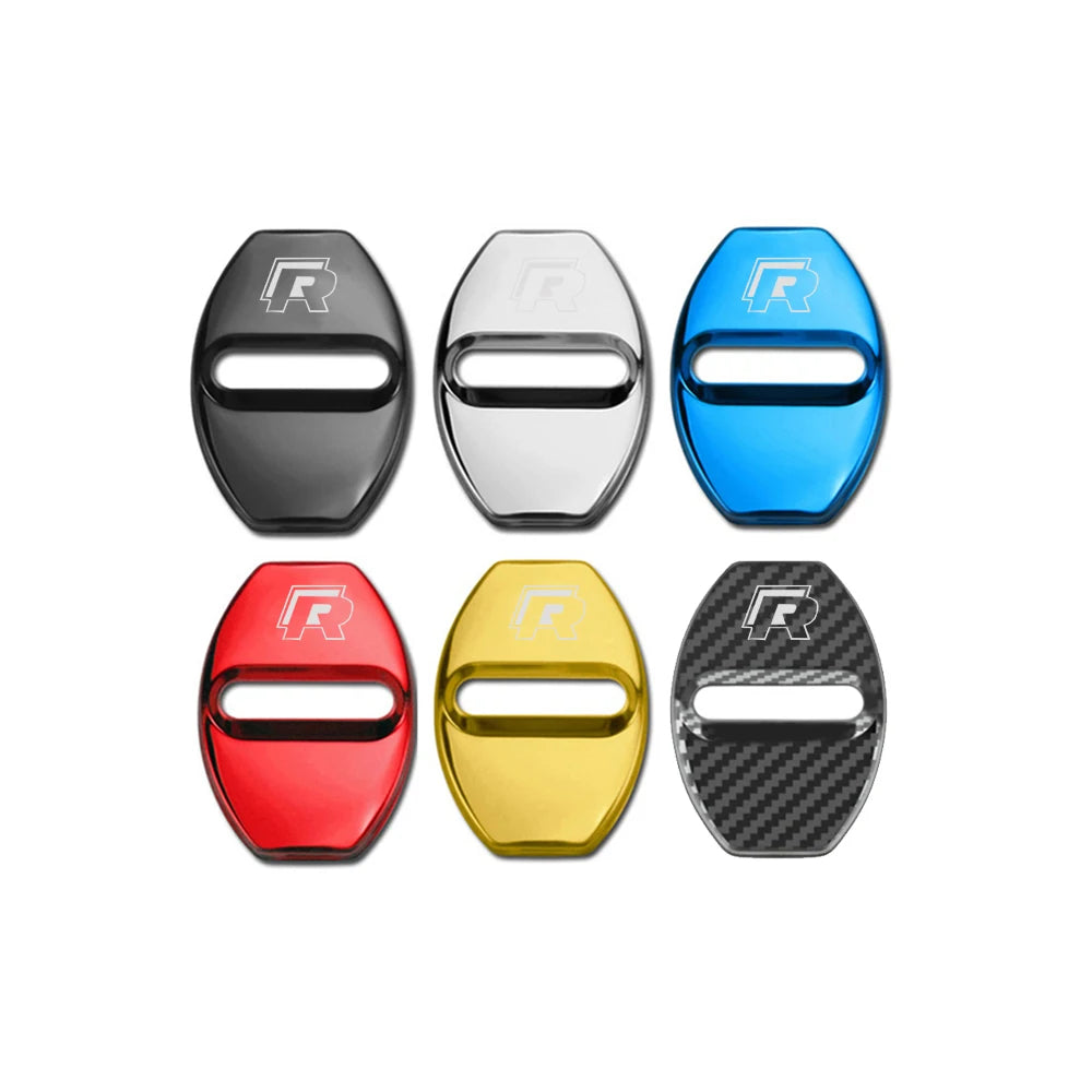 Car Door Lock Protection Covers - Set of 4 with Logo Options