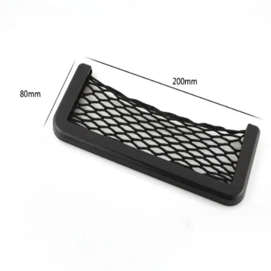 Car Seat Side Mesh Storage Net Pocket - Elastic Phone Holder Organizer