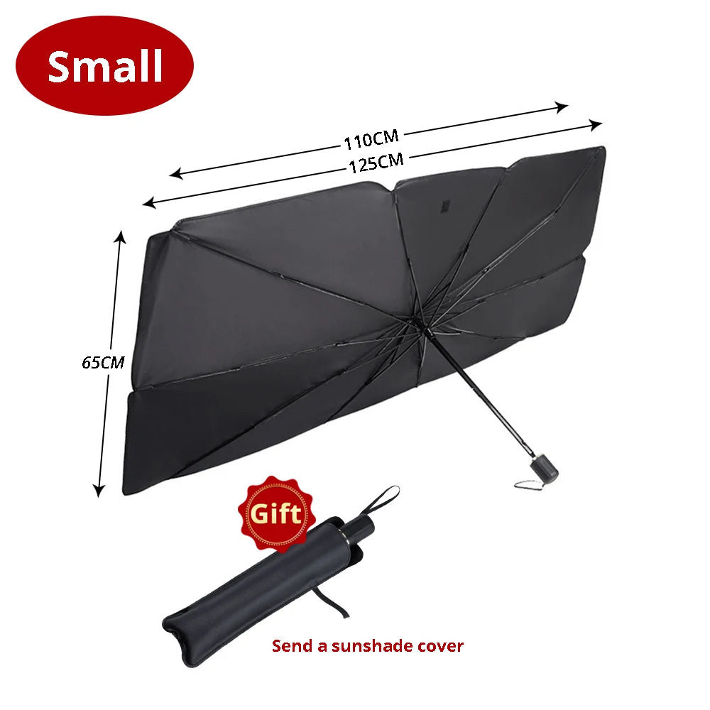 Foldable Car Windshield Sunshade – UV Protection Front Cover