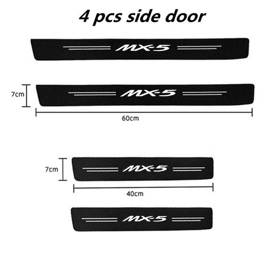 Carbon Fiber Door Threshold Strip Sticker – Car Protective Decal