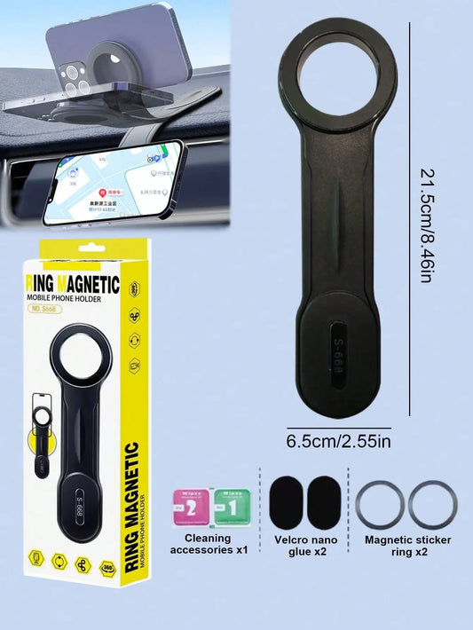 Flexible Magnetic Car Phone Mount - Moldable Aluminum Arm