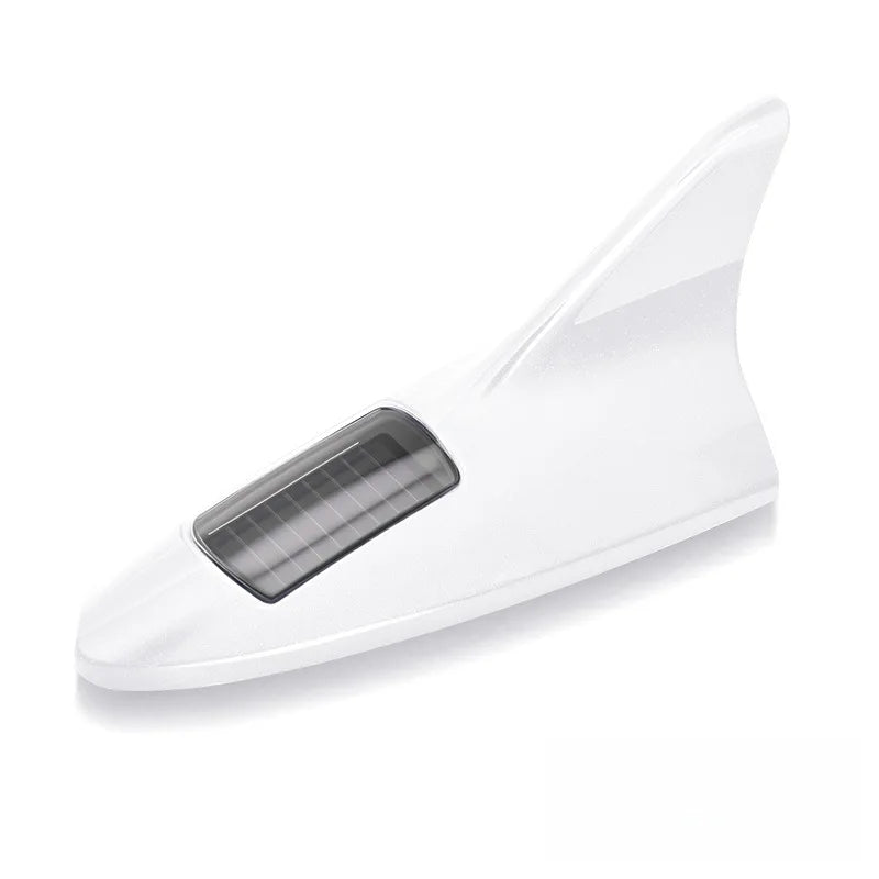 Car Solar LED Anti Collision Light Shark Fin Antenna