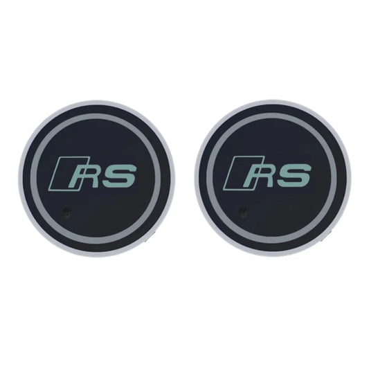 7-Color LED Car Cup Holder Light – Luminous Coaster (Set of 2)