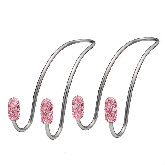 Rhinestone Car Headrest Hook | Bling Bag Hanger for Car Seat