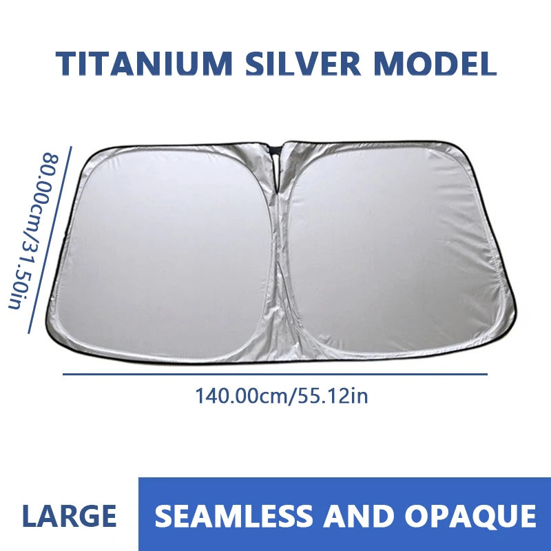Car Windshield Sun Shade – Foldable UV Reflective Sunshade Cover