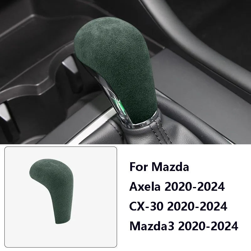 Car Gear Shift Knob Cover Suede