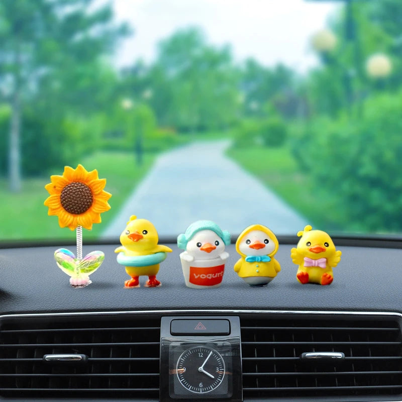 Cute Dashboard Animal Ornament Set
