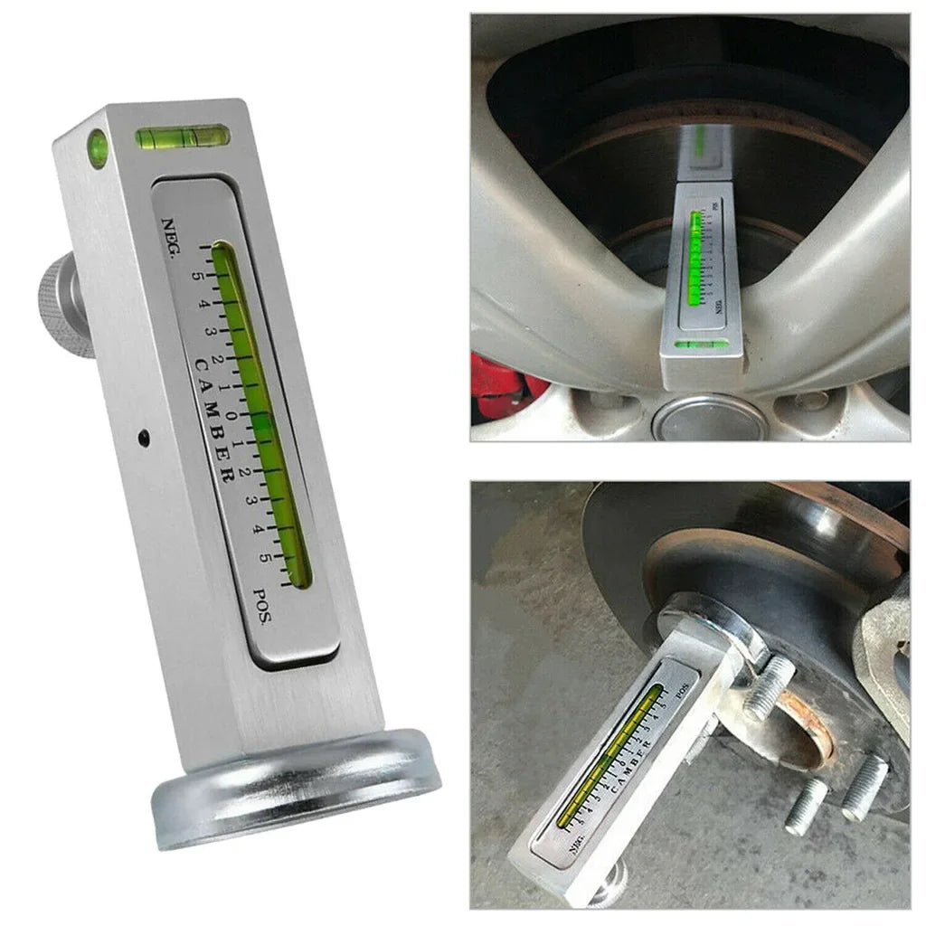 Wheel Alignment Camber Gauge – Magnetic 4-Wheel Positioning Level Tool