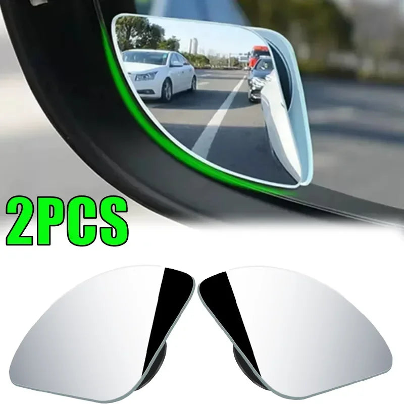 Wide Angle Blind Spot Mirror – HD Glass 360° Adjustable Rearview Mirror (2pcs)