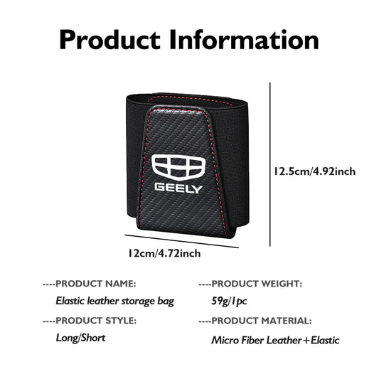 Car Seat Side Pocket Storage Bag – Elastic Leather Organizer