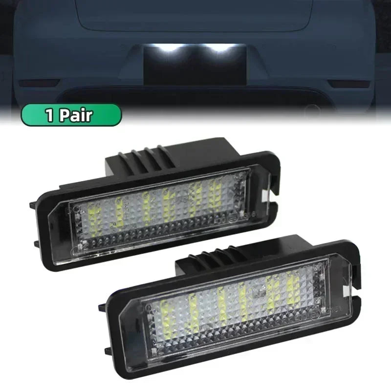 12V LED License Plate Lights - Bright Car Number Plate Lamps