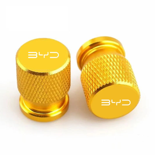 Chrome Aluminum Tire Valve Stem Caps – Set of 4 | 6 Colors