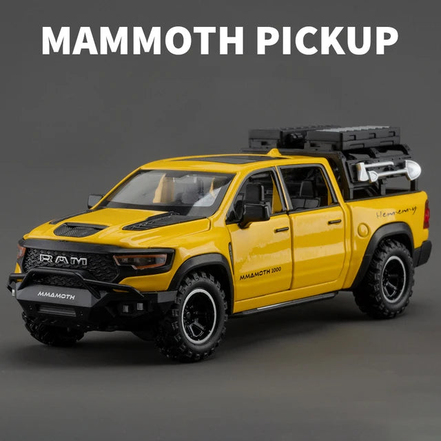 1:32 Scale Pickup Truck Alloy Diecast Model with Sound & Light Pull Back