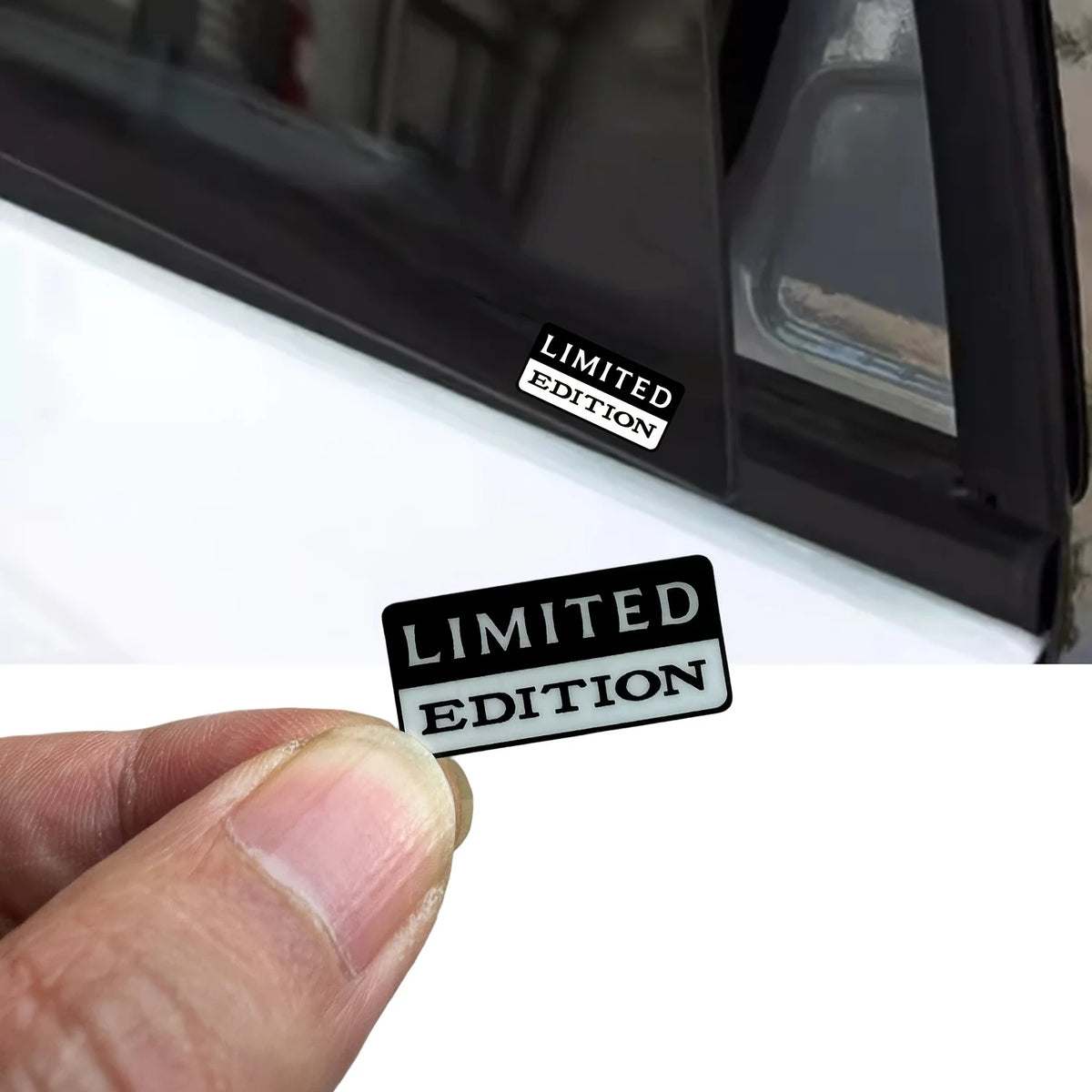 4-Piece Waterproof Car Emblem Sticker Set