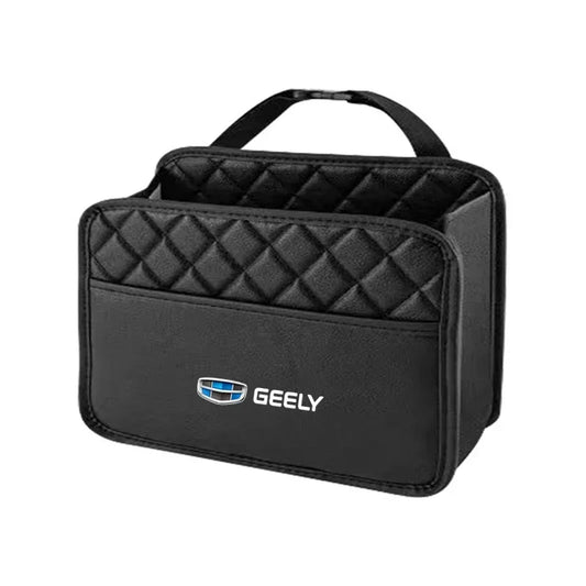 Car Seat Back Organizer – Leather Storage Bag & Phone Pocket