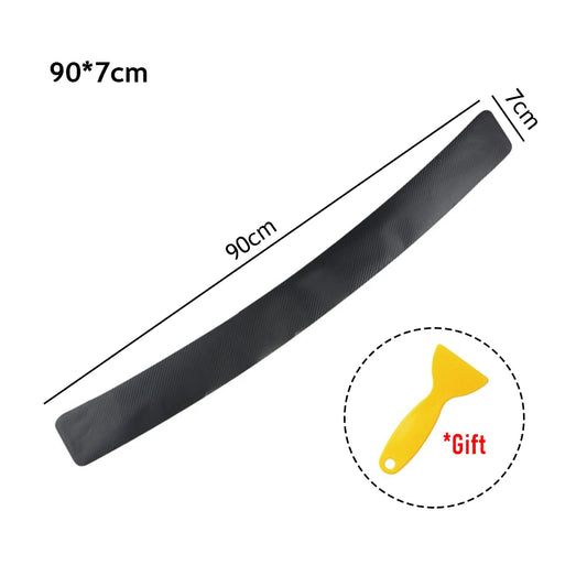 Carbon Fiber Rear Bumper Guard Sticker – Anti-Scratch Film