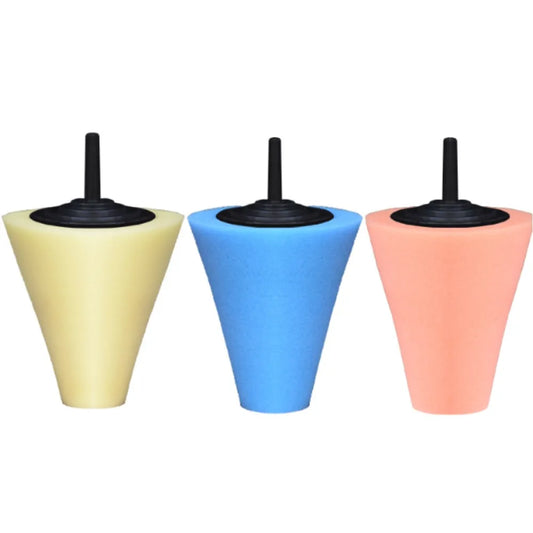 Sponge Polishing Cone Set – 3pcs Drill Buffing Pads