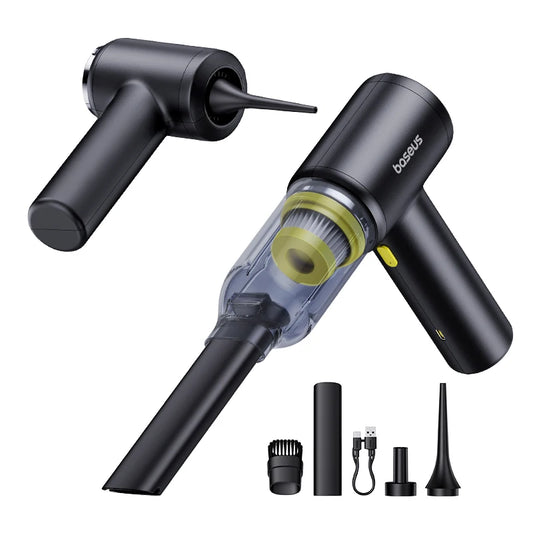 4-in-1 Cordless Car Vacuum Cleaner – 5000Pa Wireless Blower, Inflator & Compactor