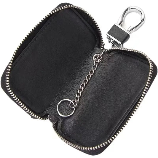 Leather Car Key Case – Multi-Function Key Wallet & Bag