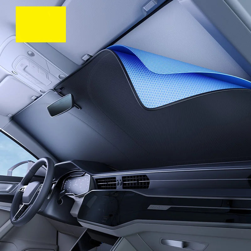 Car Windshield Sunshade – UPF2000+ | 99.95% UV Block | Keeps Car 19°C Cooler