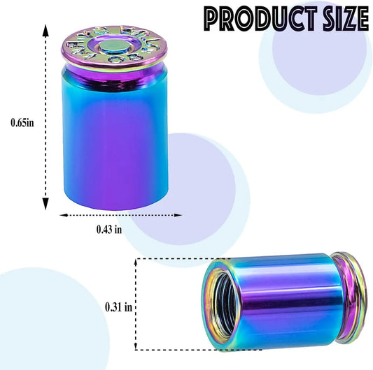 4PCS Aluminum Alloy Car Tire Valve Stem Caps