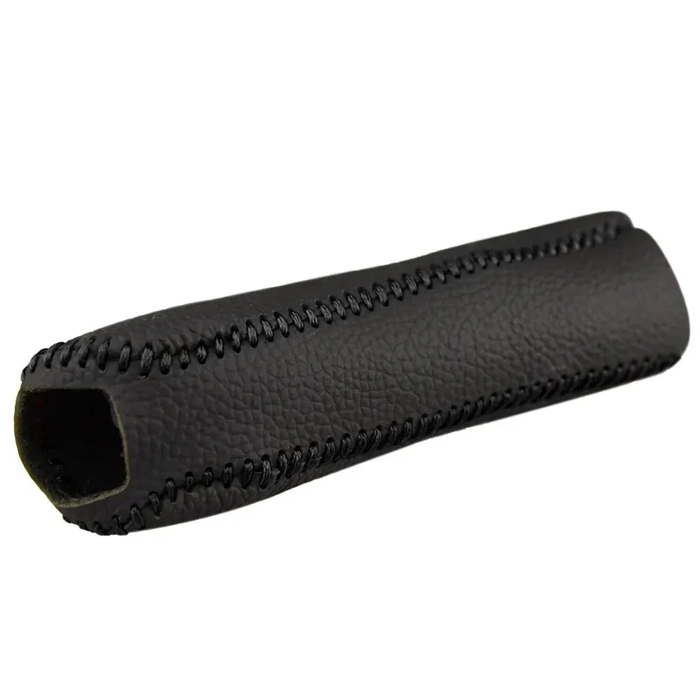 Genuine Leather Handbrake Cover – Cowhide Grip Sleeve for Car Interior