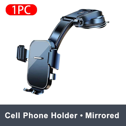 Car Dashboard Phone Holder - Universal 180° Rotating Mount for GPS Navigation