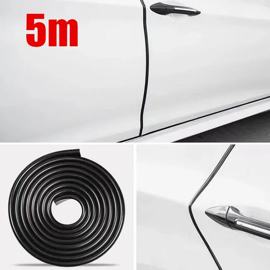 Car Door Edge Guard Strip – 5M U-Shape Rubber Protector