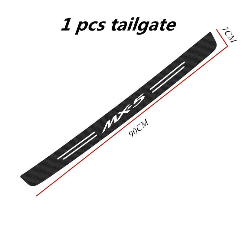 Carbon Fiber Door Threshold Strip Sticker – Car Protective Decal
