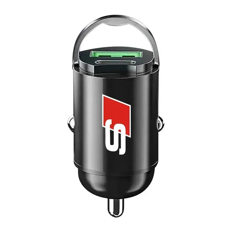 USB Type-C Fast Car Charger Adapter | Hidden Metal Design
