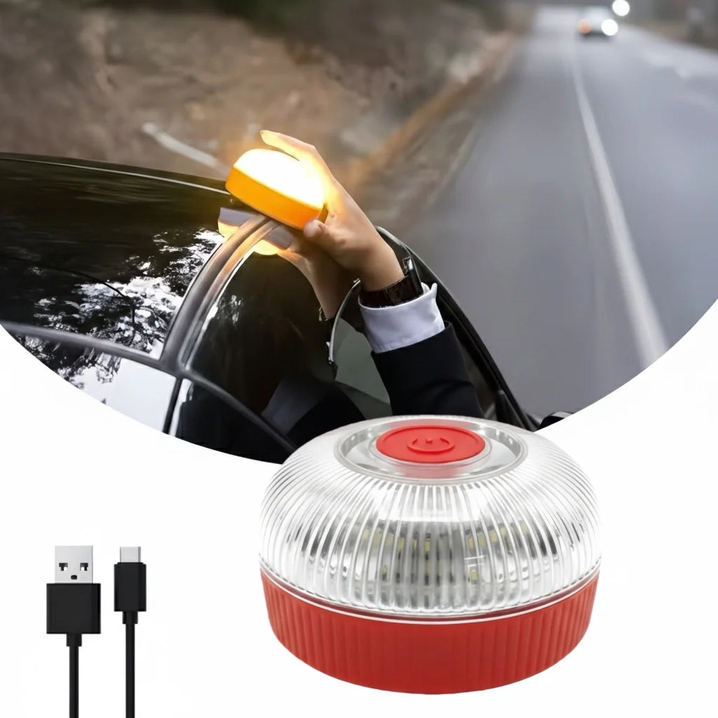 Portable Car Emergency Light - Magnetic LED Strobe