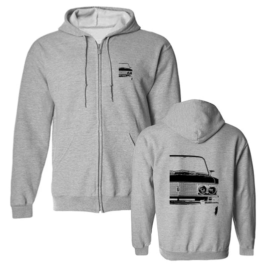 Car Graphic Hoodie – Pullover & Zip-Up Cotton Sweatshirt