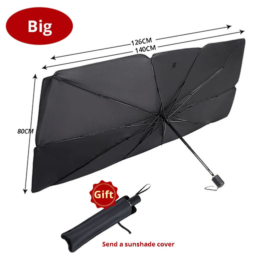 Foldable Car Windshield Sunshade – UV Protection Front Cover