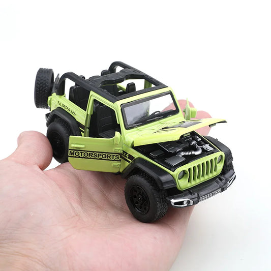 1:36 Diecast Convertible Off-Road 4x4 – Pull-Back Metal Toy Car