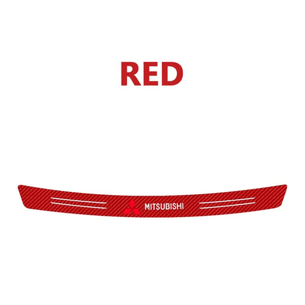 Carbon Fiber Rear Bumper Trunk Protective Sticker – 12 Colors