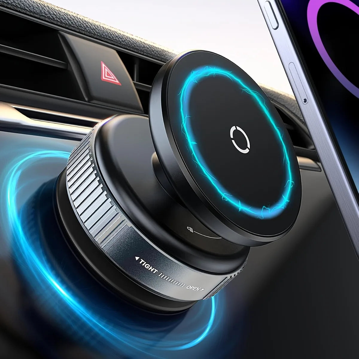 Vacuum Magnetic Car Phone Holder 360° Adjustable Mount