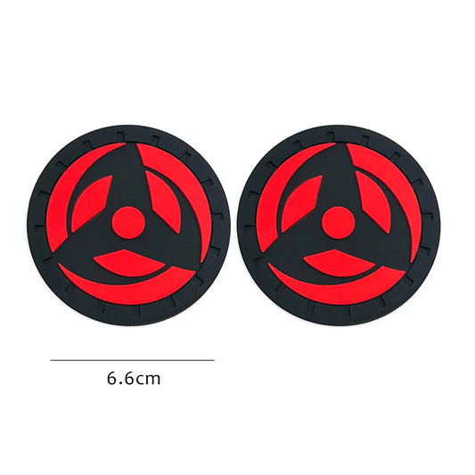 Silicone Car Cup Holder Coaster - Anti-Slip Non-Slip Mat Set of 2