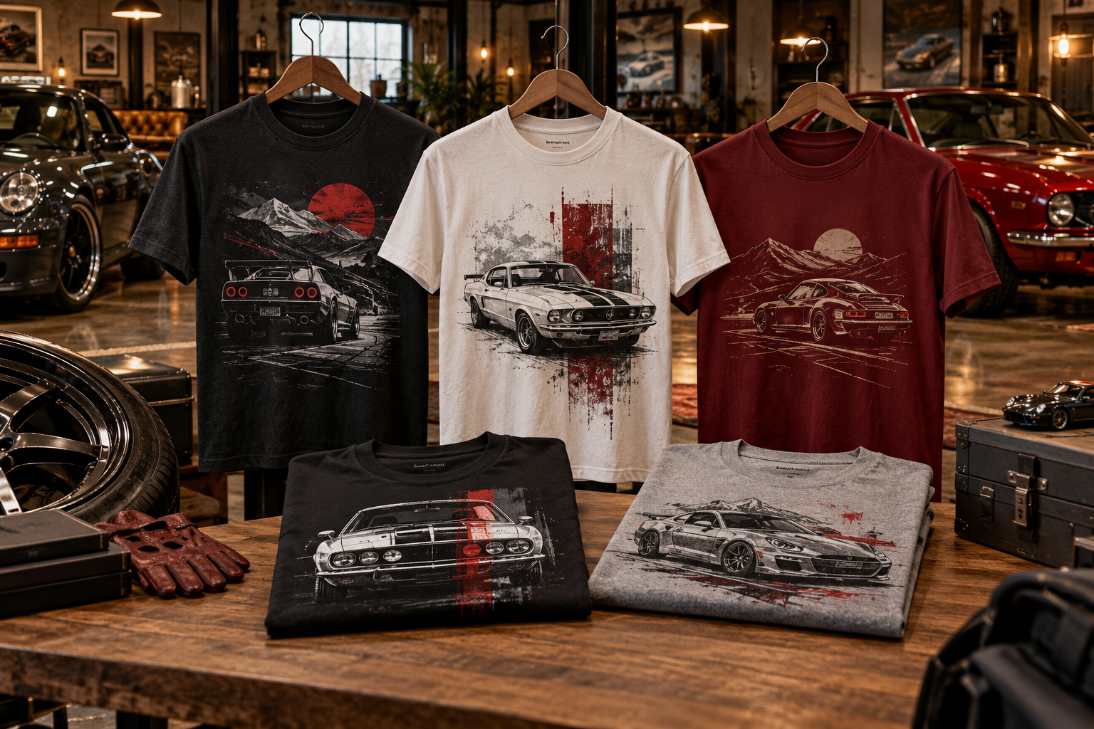 Car-Themed T-Shirts — Cars Fanatics automotive collection