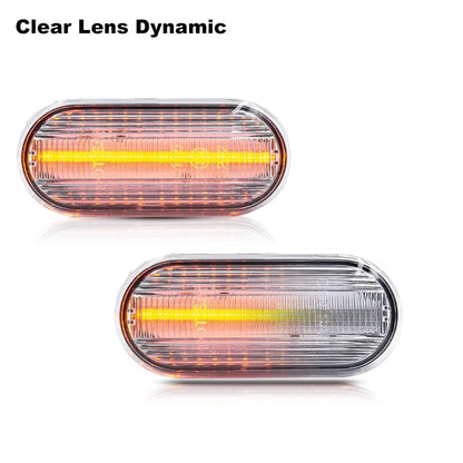 LED Dynamic Side Marker Turn Signal Light - T10 W5W Amber SMD Pair