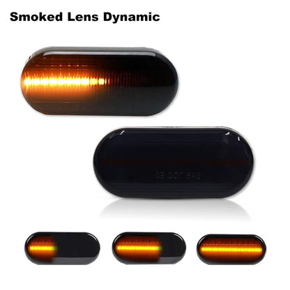 LED Dynamic Side Marker Turn Signal Light - T10 W5W Amber SMD Pair
