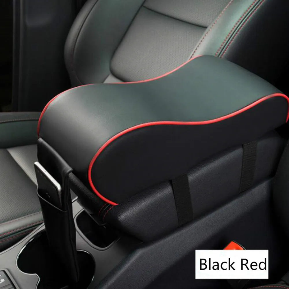 Memory Foam Car Armrest Cushion Pad – Leather, Ergonomic, 4 Colors