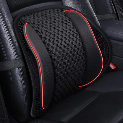 Car Lumbar Support Cushion – Mesh Back & Waist Pad